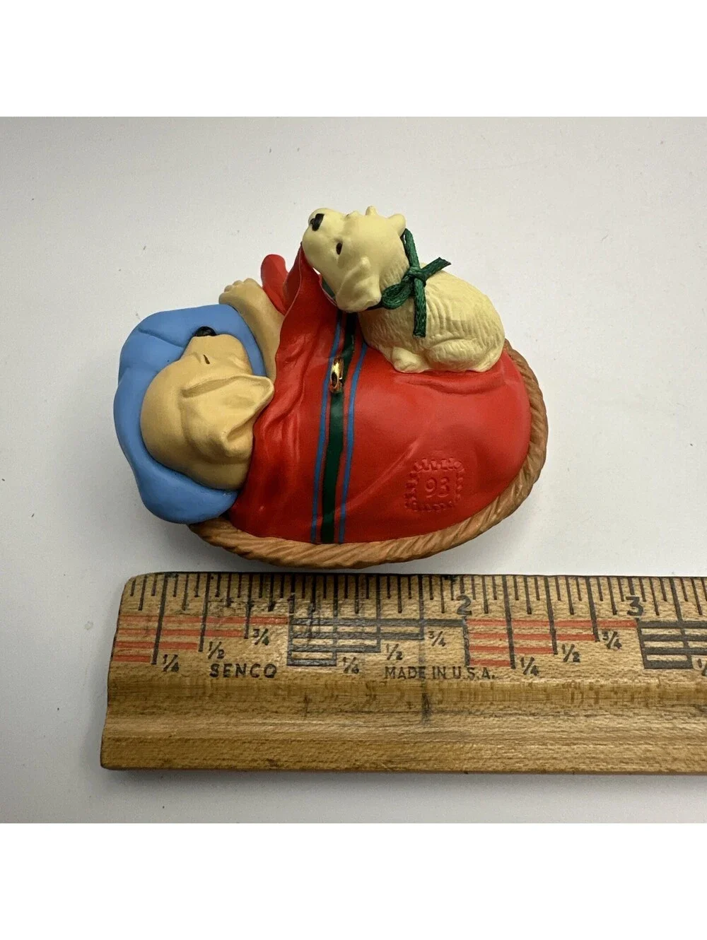 Hallmark Ornament - Wake Up Dad - Dog & Puppy Ornament - Dated 1993
